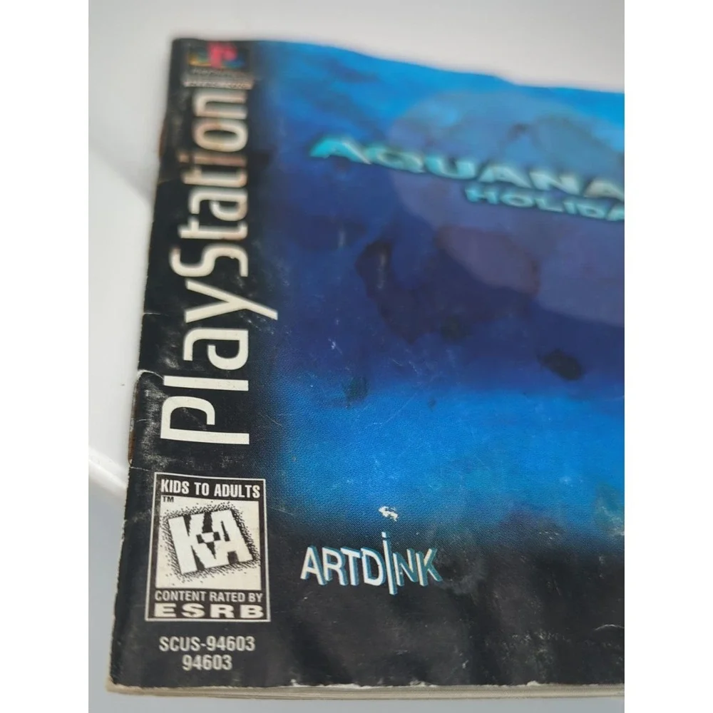 Aquanaut's Holiday Sony Playstation Paper Manual No Disk/Case‎ Manual Only READ